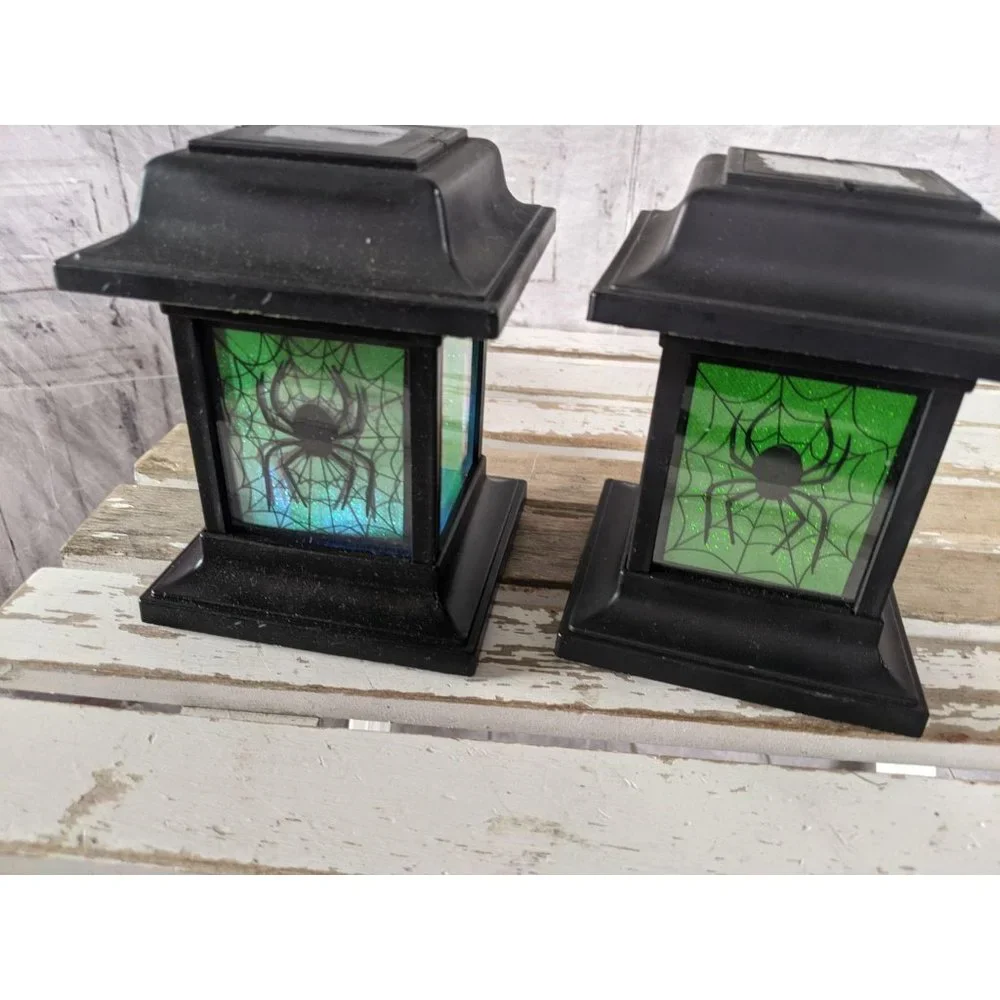 Solar spider Halloween prototype LED light prop ta‎